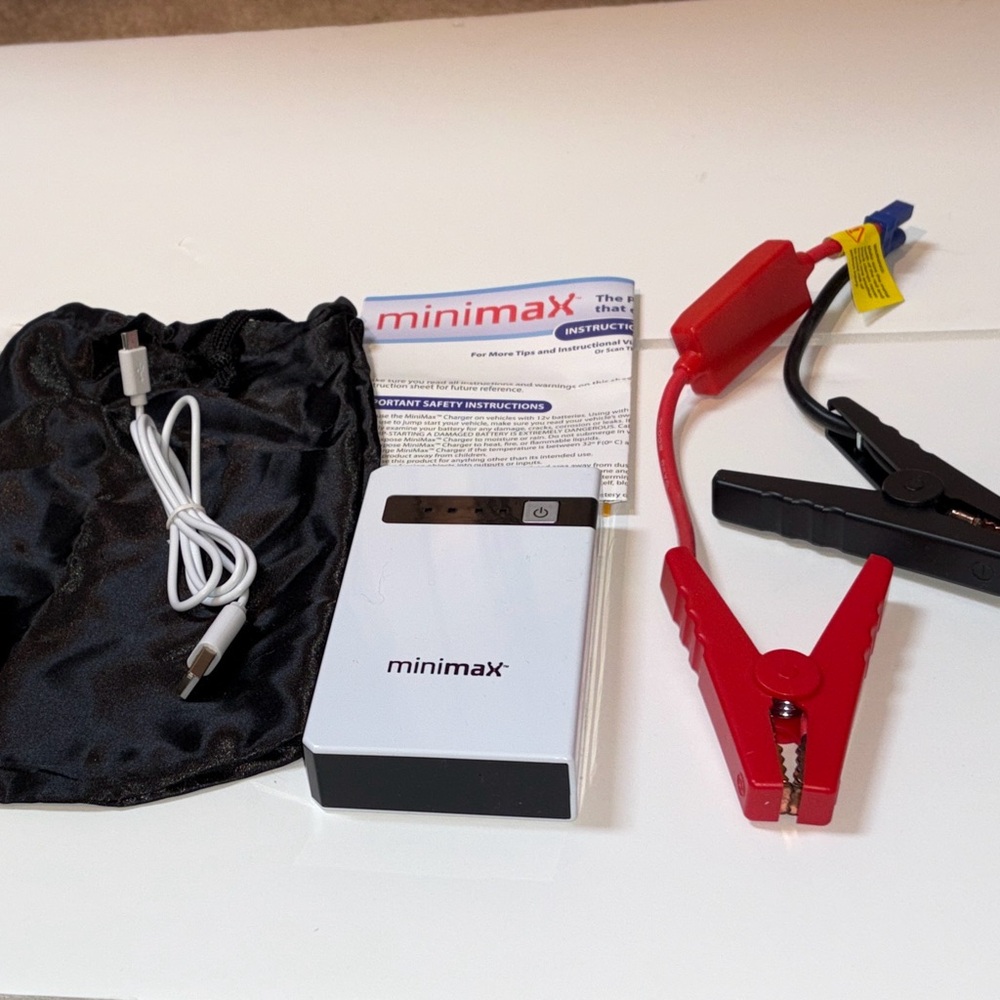 ITEM NO. 70: Portable Car Jump Starter - Red and Black